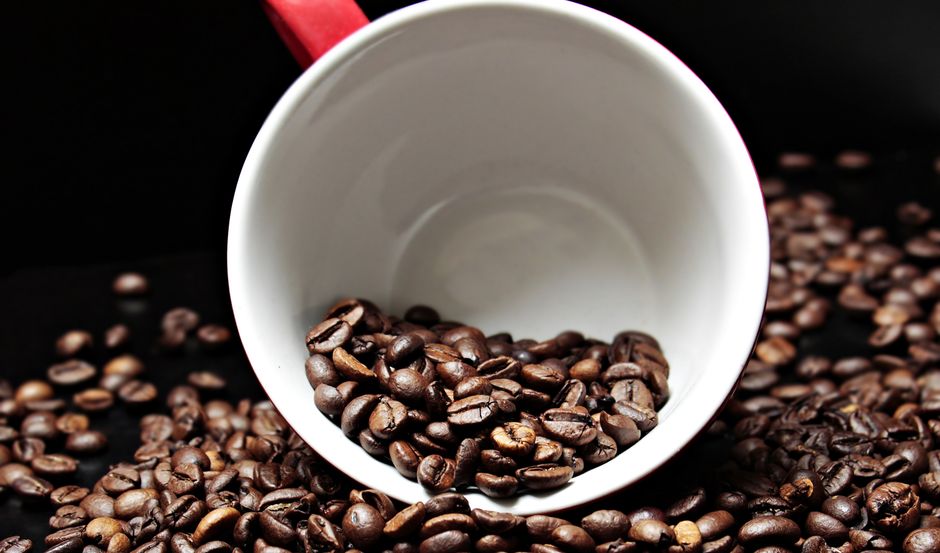 Tasse café matin mode de vie sain grains